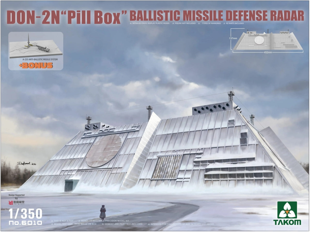 Radar de défense antimissile balistique Takom 6010 DON-2N (boîtier blindé) à l'échelle 1/350
