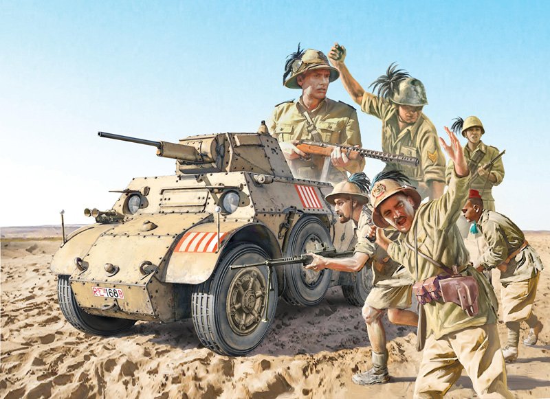 Italeri 6591 Autoblinda AB 41 avec Bersaglieri El Alamein 1/35