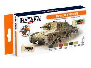 Hataka HTK-CS106 WW2 Italian AFV paint set (6x17ml)
