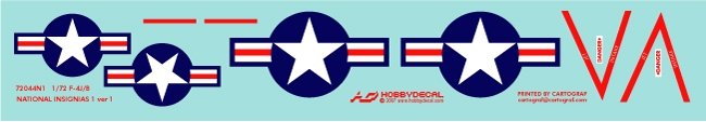 HobbyDecal AL72001V1 F-4J VX-4 Vandy1 Black Bunny October 1972 1/72 – image 7