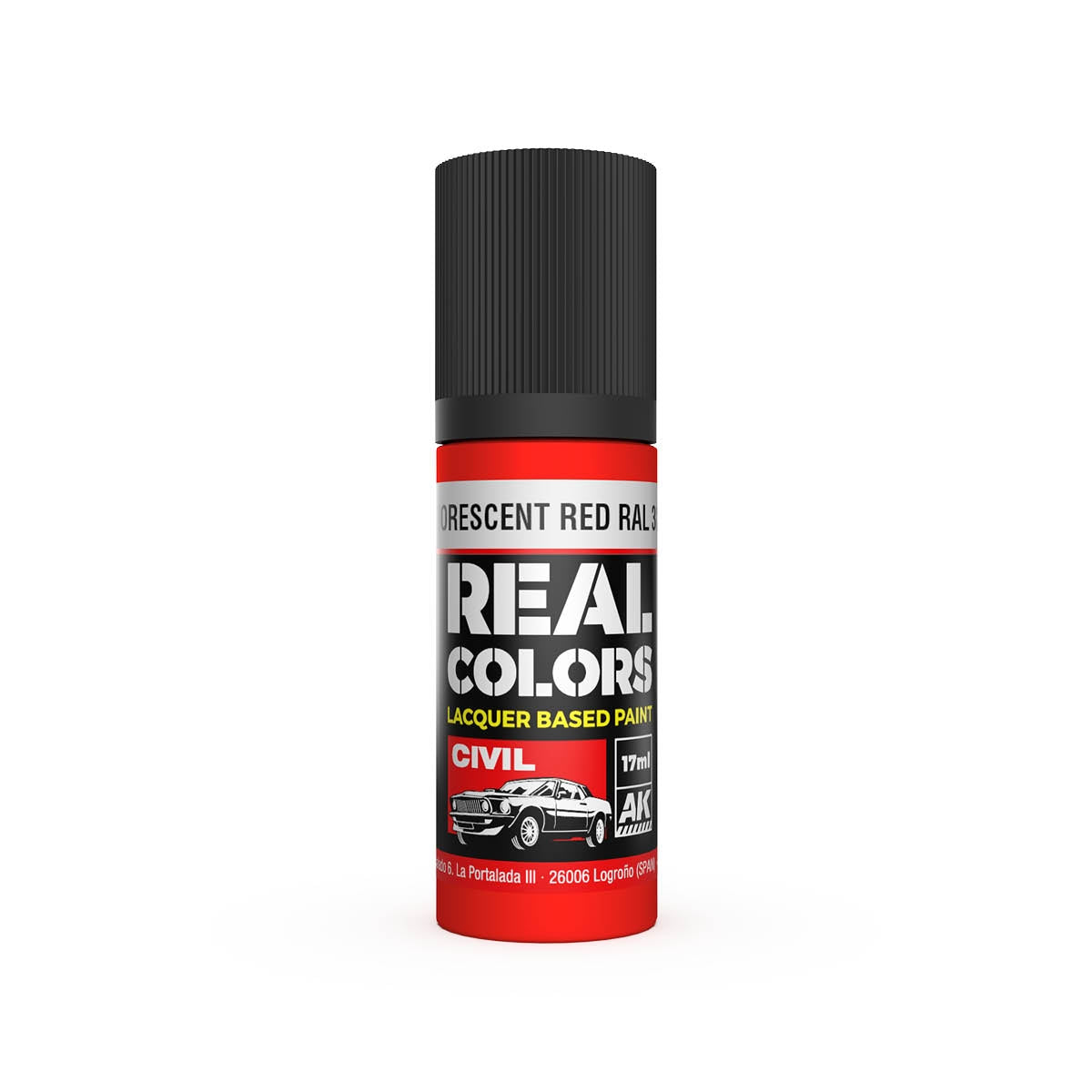 AK Interactive RC837 Fluorescent Red RAL 3026 17 ml – immagine 2
