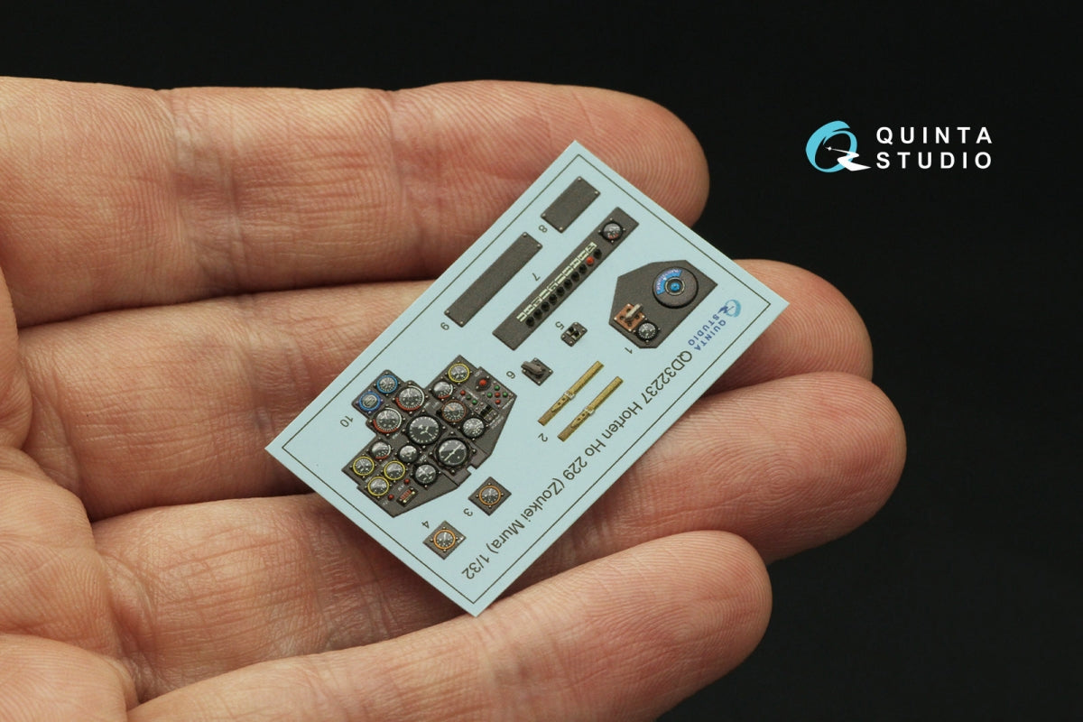 Quinta Studio QD32237 Horten Ho 229 3D-Printed coloured Interior on decal paper (Zoukei Mura) 1/32 – imagen 8