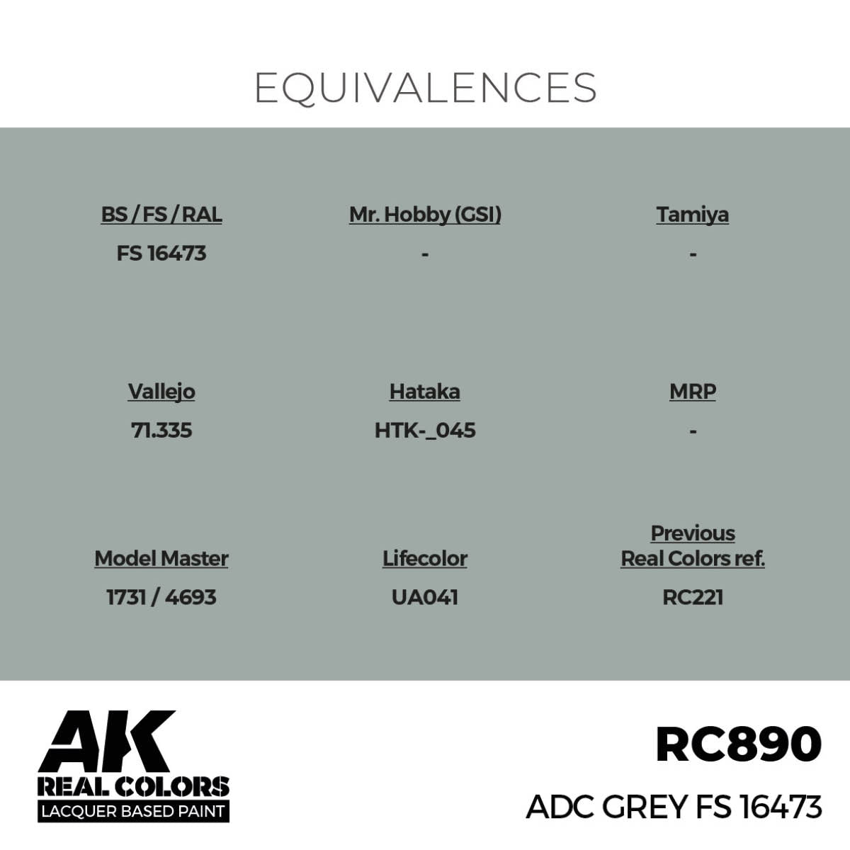 AK Interactive RC890 ADC Grey FS 16473 17 ml – imagen 3