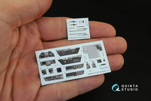 Intérieur imprimé en 3D et coloré sur papier décalcomanie Quinta Studio QD48049 F/A-18E (pour maquette Hasegawa) 1/48 – image 6