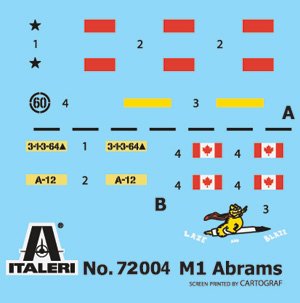 Italeri 72004 M1 Abrams - Complete Set For Modeling 1/72 – imagen 3