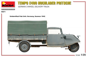 MiniArt 35371 Tempo E400 Hochlader Pritsche German 3-wheel delivery truck 1/35 – imagen 16