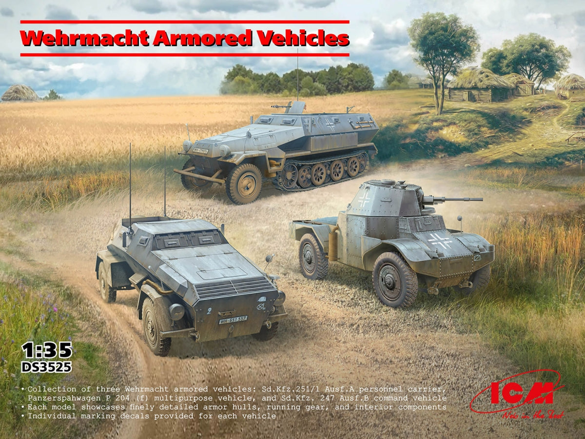 ICM DS3525 Panzerwaffe chats en acier 1/35