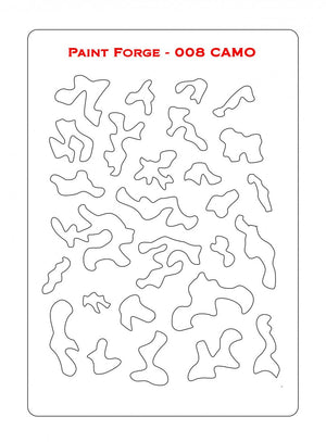 Paint Forge PFST008L STENCIL - CAMO – imagen 2