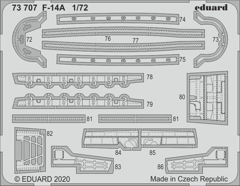 Eduard 73707 F-14A for Academy 1/72 – imagen 2