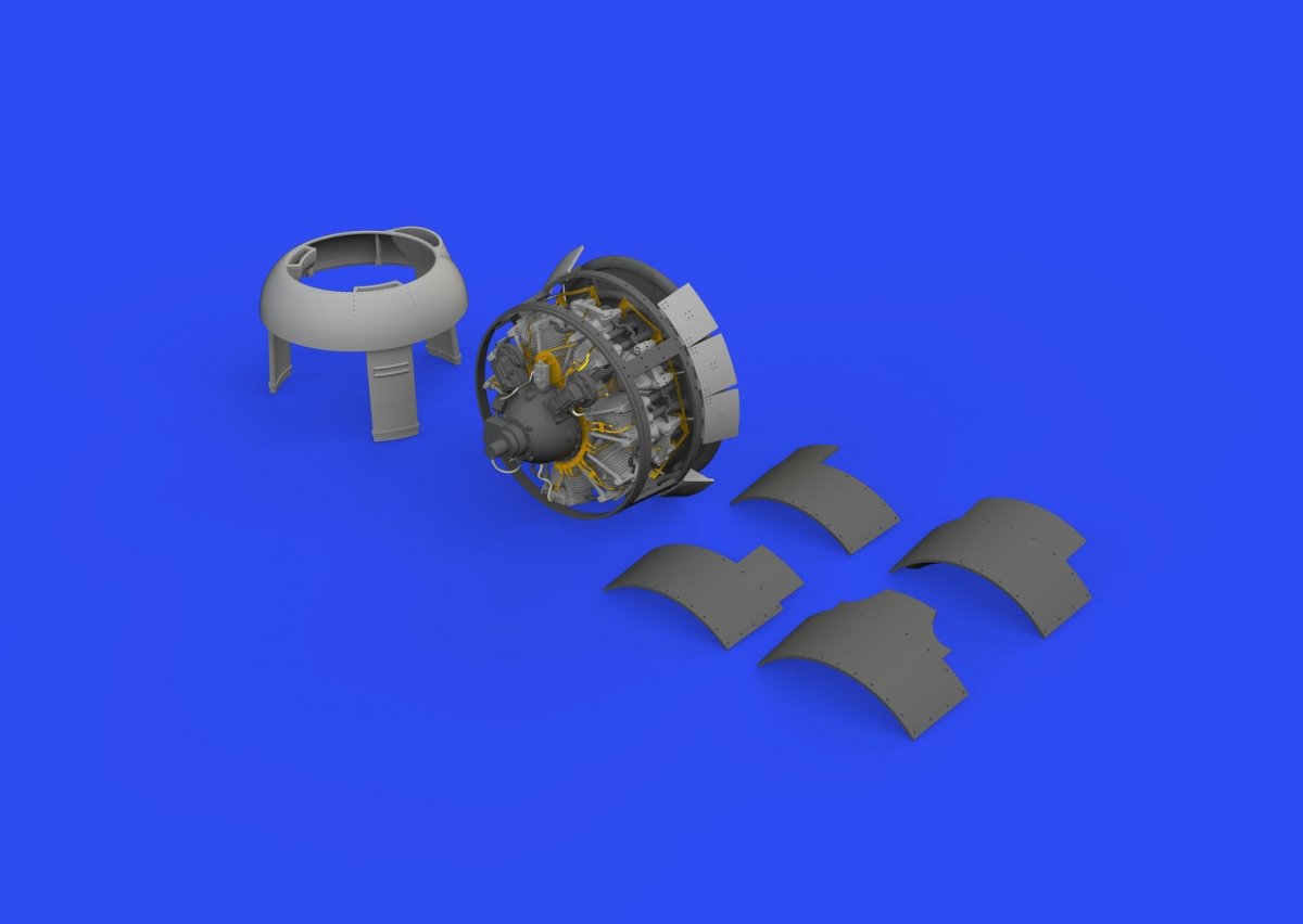 Eduard 648828 F4F-4 engine PRINT EDUARD 1/48 – zdjęcie 3