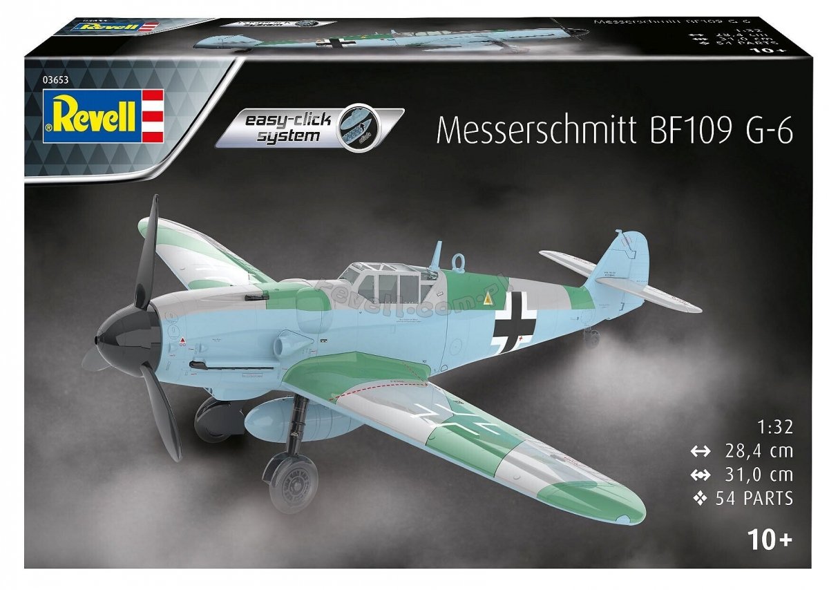 Revell 03653 Messerschmitt Bf109G-6 Système Easy-Click 1/32