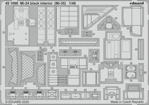 Eduard 491098 Mi-24 interior black (Mi-35) 1/48 ZVEZDA – imagen 2