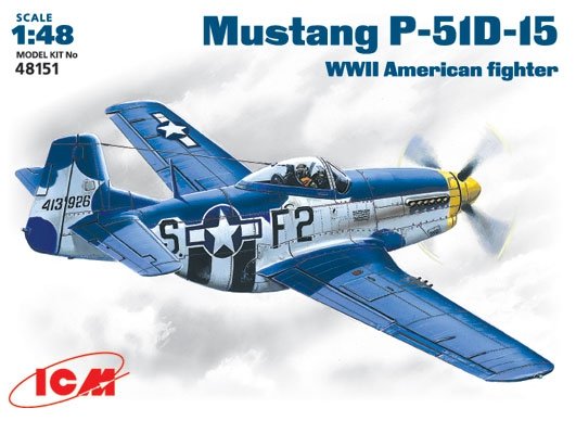 ICM 48151 Mustang P-51D-15 WWII American fighter 1/48