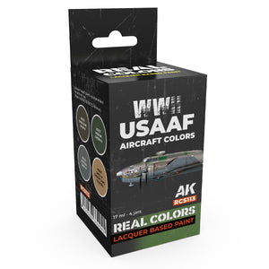 AK Interactive RCS113 Couleurs des avions de l&amp;#39;USAAF de la Seconde Guerre mondiale 4 x 17 ml