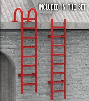 RT-Diorama 35655 3D Resin Print: Industrial Ladders 1/35 – Bild 2