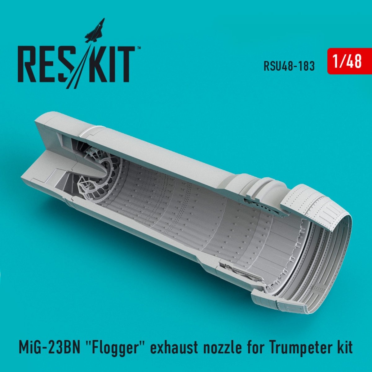 RESKIT RSU48-0183 MIG-23BN "FLOGGER" EXHAUST NOZZLE FOR TRUMPETER KIT 1/48