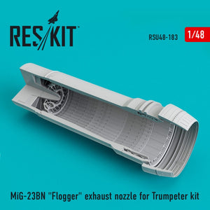 RESKIT RSU48-0183 MIG-23BN BUSE D&amp;#39;ÉCHAPPEMENT &amp;quot;FLOGGER&amp;quot; POUR KIT TROMPETTE 1/48