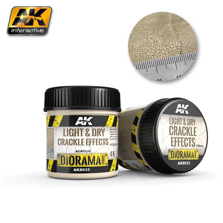 AK Interactive AK8033 Light &amp; Dry Crackle Effects 100ML
