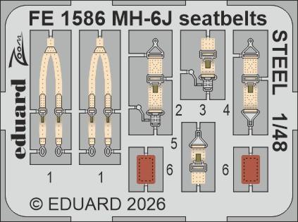 Eduard BIG49478 MH-6J for ICM 1/48 – immagine 4