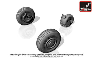 Armory Models AW48020b Sukhoj Su-27 Flanker wheels 1/48 – Bild 5