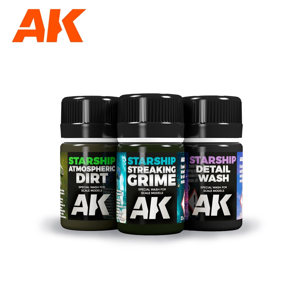 AK Interactive AK639 WEATHERING SCI-FI SET 3x35ml – image 2