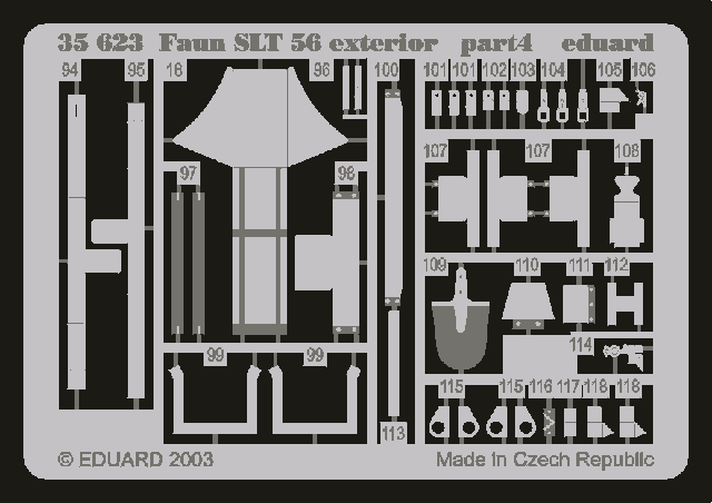 Eduard 35623 Faun SLT 56 exterior (TRUMPETER) 1/35 – immagine 2