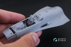 Intérieur imprimé en 3D et coloré sur papier décalcomanie Quinta Studio QD48167 F-16A (pour kit Kinetic) 1/48 – image 8