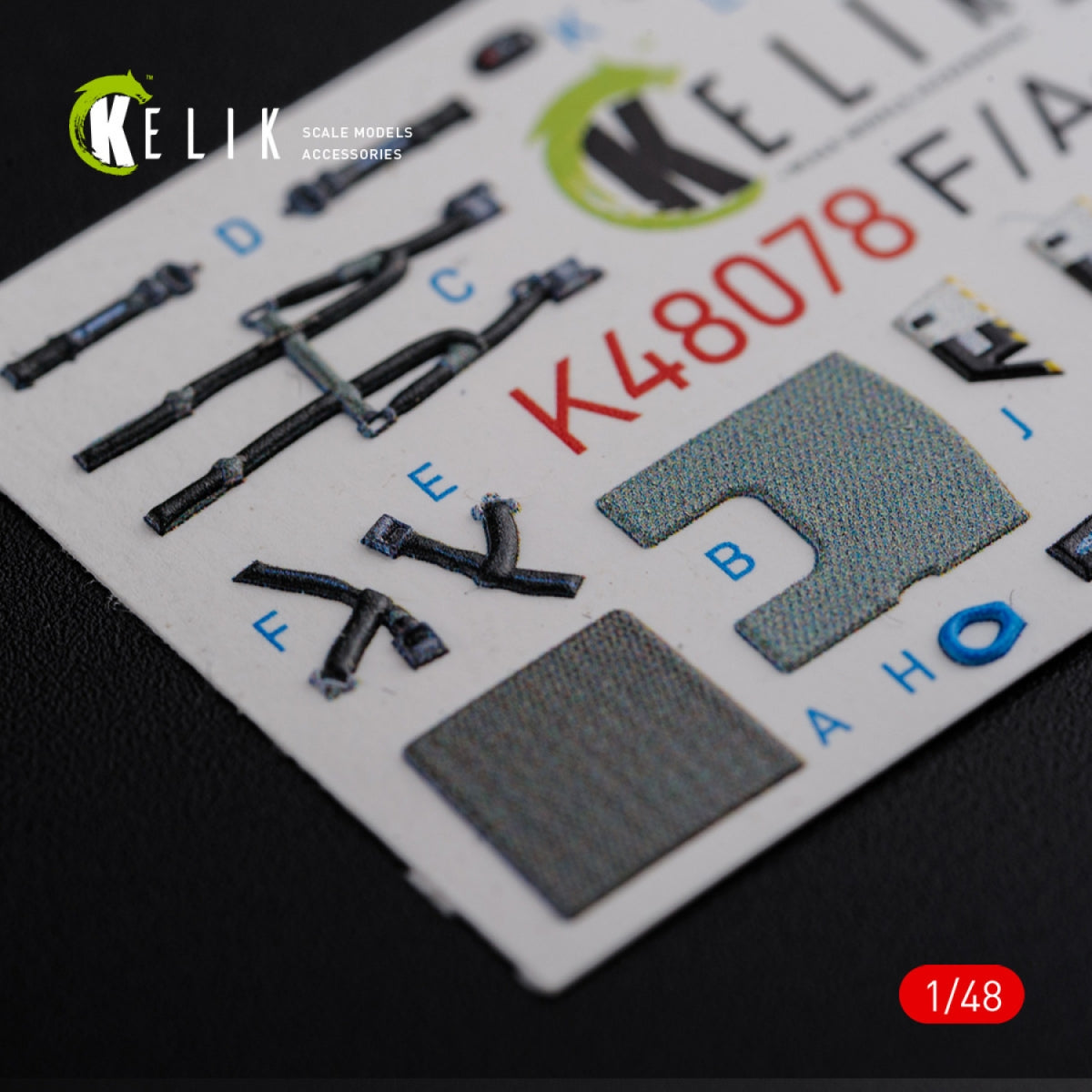 KELIK K48078 F/A-18F Super Hornet interior 3D decals for MENG kit 1/48 – immagine 12