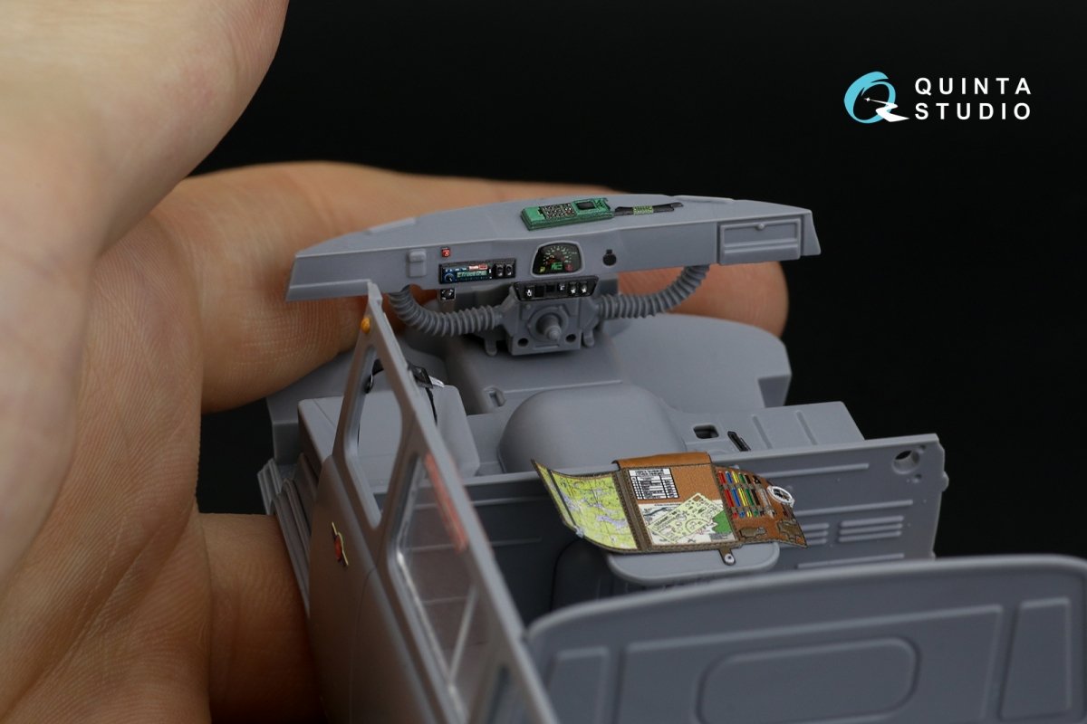 Quinta Studio QD35045 UAZ-3909 Intérieur imprimé en 3D et coloré sur papier décalque (Zvezda) 1/35 – image 3