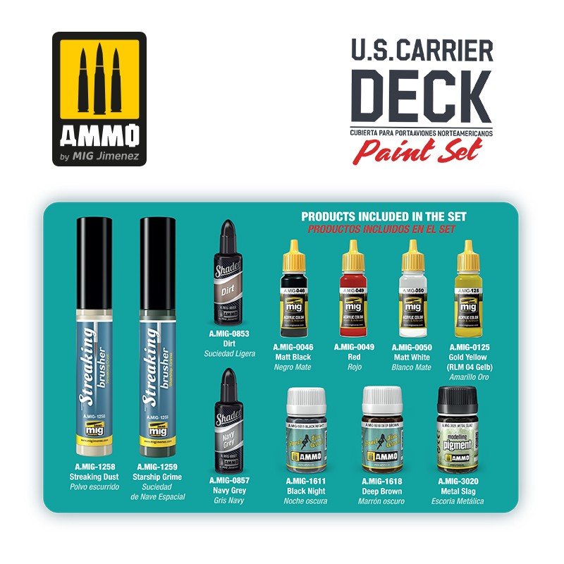 AMMO of Mig Jimenez 7457 U.S. Carrier Deck Paint Super Pack Set – Bild 3