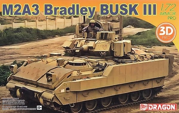 Dragon 7678 M2A3 Bradley BUSK III avec pièces imprimées en 3D 1/72