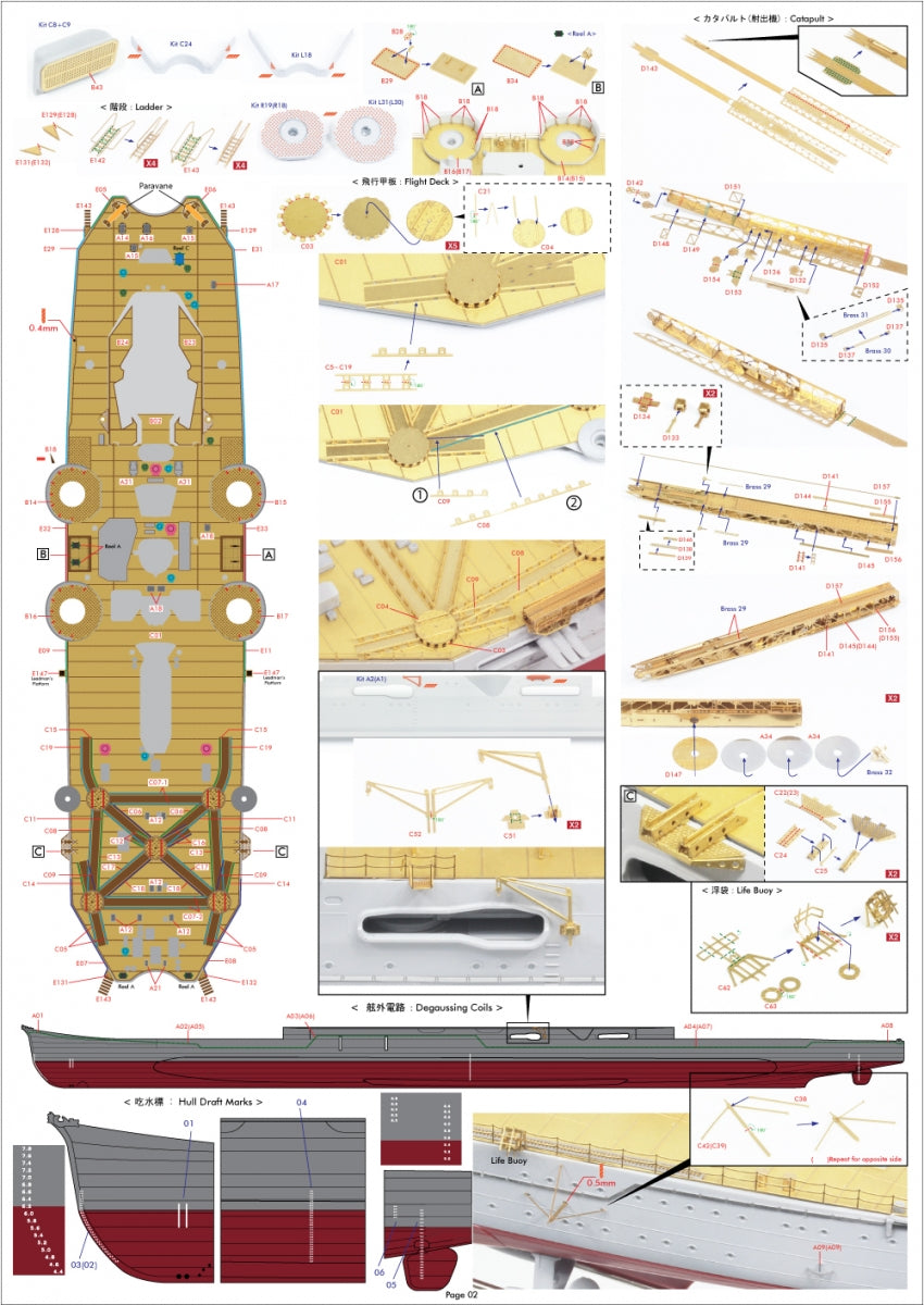 Pontos 37035F1 IJN Heavy Cruiser Mogami 1942 Detail Up Set 1/350 – Bild 10