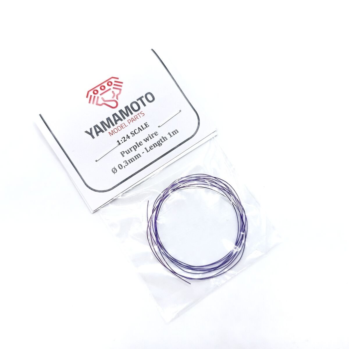 Pièces de modélisme Yamamoto YMPTUN84 Fil vert 0,3 mm Longueur 1 m 1/24 