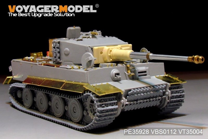 Maquette Voyager PE35928 Char Tiger I allemand de la Seconde Guerre mondiale, production tardive, pour TRUMPETER 09540, échelle 1/35 – image 4
