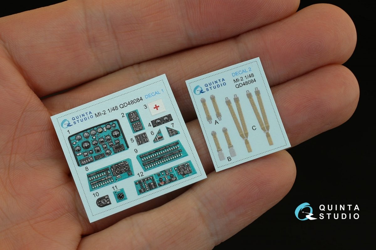 Quinta Studio QD48005 La-5 3D-Printed &amp;amp; coloured Interior on decal paper (for Zvezda kit) 1/48 – immagine 5