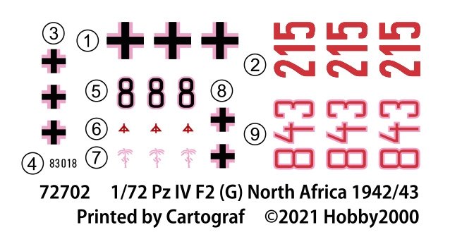 Hobby 2000 72702 Pz.Kpfw.IV Ausf.F2 (G) North Africa 1942 – DRAGON + CARTOGRAF 1/72 – immagine 3