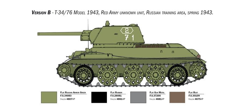 Italeri 6570 T-34/76 mod. 1943 1/35 – imagen 5