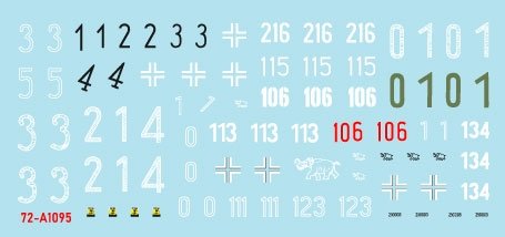 Star Decals 72-A1095 Tiger I. sPzAbt 502 # 1. Initial / Early / Mid production Tigers. 1/72 – imagen 2