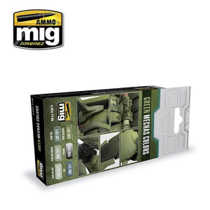 AMMO of Mig Jimenez 7149 GREEN MECHAS COLORS 6x17ml – imagen 2