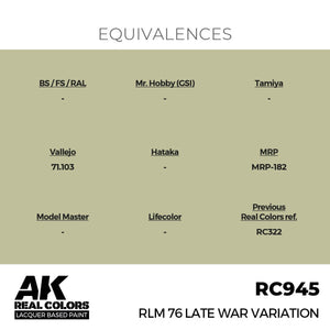 AK Interactive RC945 RLM 76 Late War Variation 17 ml – zdjęcie 2