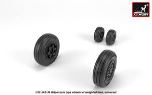 Armory Models AW32503 JAS-39 Gripen wheels w/ weighted tires, late 1/32 – Bild 2