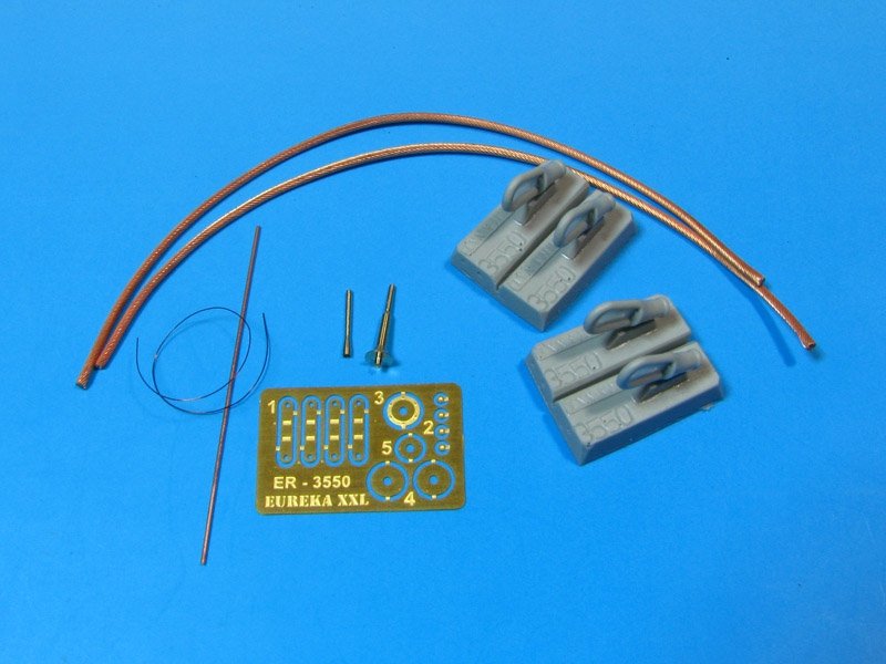 Eureka XXL ER-3550 Towing cable and aerial base for T-90 Russian MBT 1/35 – zdjęcie 3