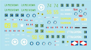 Star Decals 72-A1082 French Sherman Mix. M4A1, M4A3 105mm, M4A3 76mm and M4A3E2 Jumbo 1/72 – imagen 2
