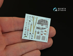 Quinta Studio QD48072 Il-2 Single seat 3D-Printed &amp;amp; coloured Interior on decal paper (for kit) 1/48 – zdjęcie 4