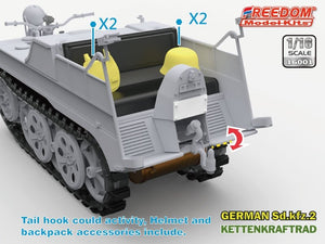 Freedom 16001 Sd.Kfz. 2 Kettenkraftrad Typ HK 101 1/16 – imagen 3