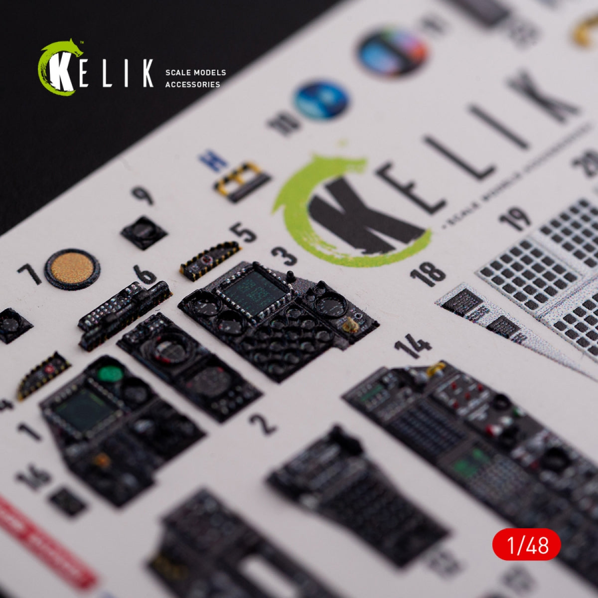 KELIK K48017 A-10C &amp;quot;Thunderbolt &amp;quot; interior 3D decals for Academy kit 1/48 – Bild 4