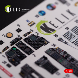 KELIK K48017 A-10C &amp;quot;Thunderbolt &amp;quot; interior 3D decals for Academy kit 1/48 – Bild 4