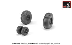 Armory Models AW72338 F-111E/F Aardvark / EF-111A Raven wheels w/ weighted tires 1/72 – zdjęcie 3