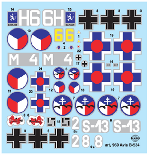 Smer 0960 Avia B-534 1/72