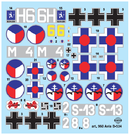 Smer 0960 Avia B-534 1/72